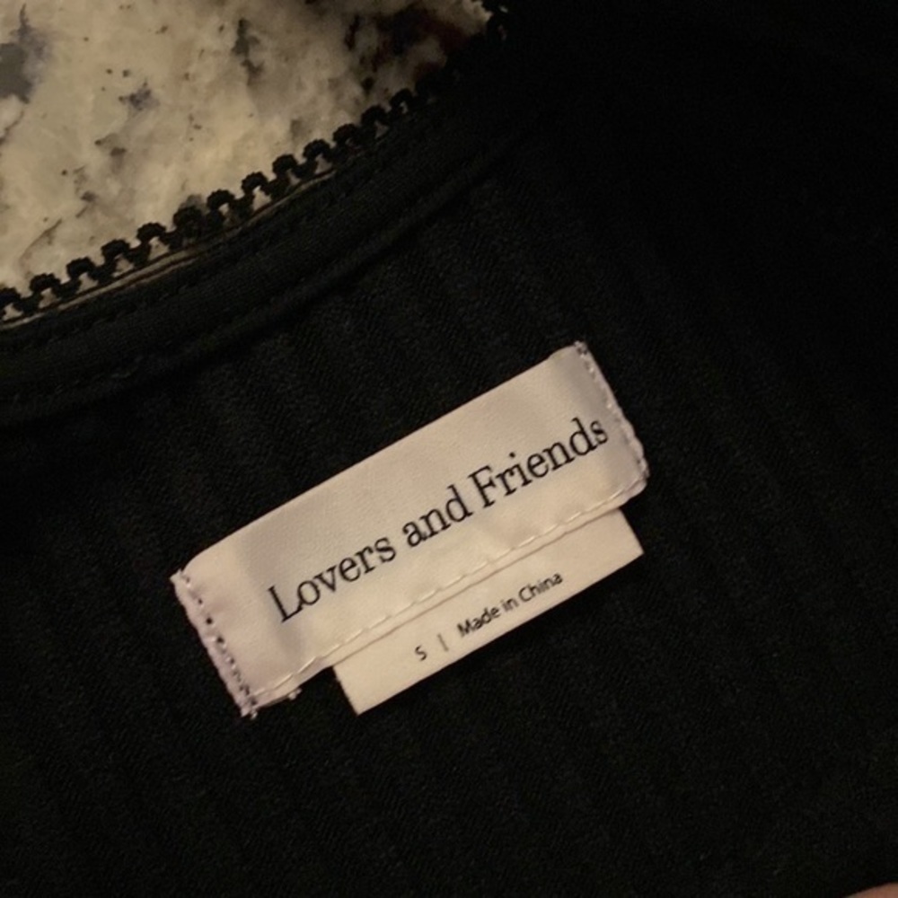Lovers + Friends Tatiana Black Tank Button Down Mini Dress C.C10 - Picture 12 of 12